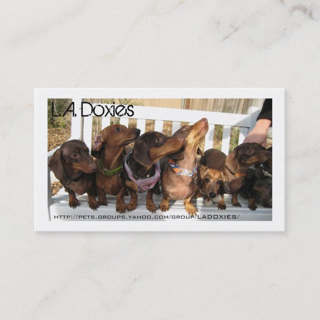 L.A.Doxies [Napoleon] Visitenkarte (Vorderseite)