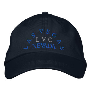 L A S V E G A S, NEVADA, L V C, Herrenhut Bestickte Baseballkappe