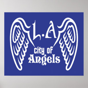 L.A. Wings Custom Color Poster
