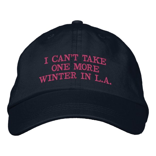 L.A. Winter Baseball Cap Bestickte Baseballkappe (Vorderseite)