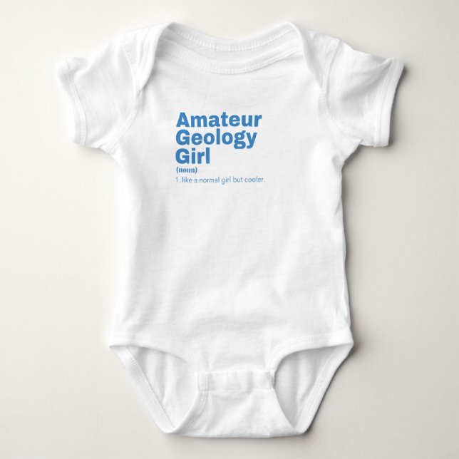 l - Amateurgeologie Baby Strampler (Vorderseite)