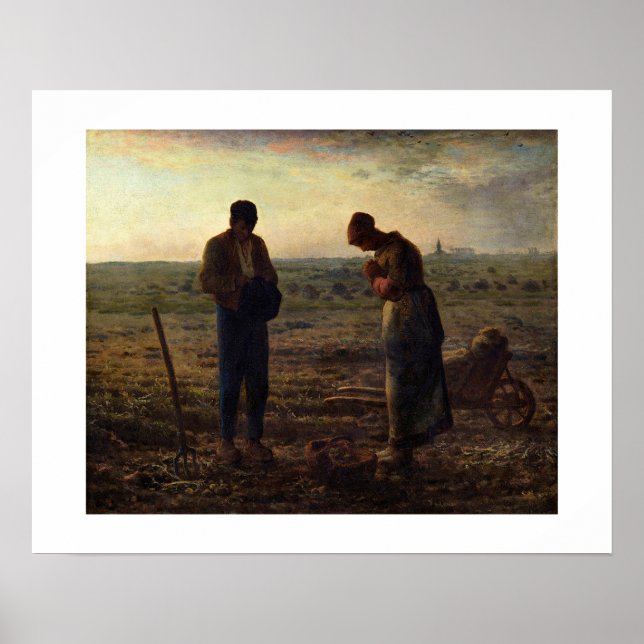 L’Angélus (The Angelus) – Jean-François Millet Poster (Vorne)