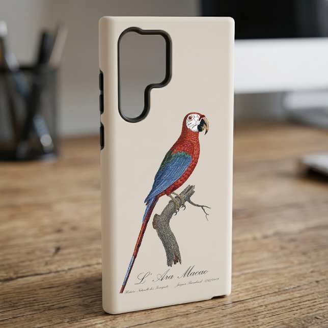 L' Ara Macao / Rot und Grün Samsung Galaxy Hülle (Red-and-green Macaw, Ara chloropterus. Case)