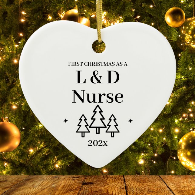 L&D-Arbeitsleistung Krankenversicherung - Erste We Keramik Ornament (L&D Labor Delivery Nurse First Christmas Ceramic Ornament
)