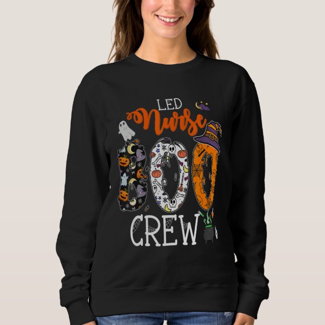 L&D Nurse Boo Crew Halloween Labor & Delivery Nurs Sweatshirt (Vorderseite)