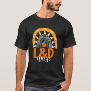 L&d Nurse Labour & Delivery Rainbow Halloween Pump T-Shirt