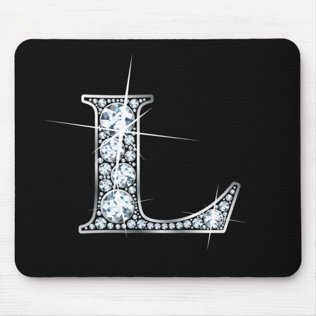 L "Diamond Bling" Print Mousepad (Vorne)