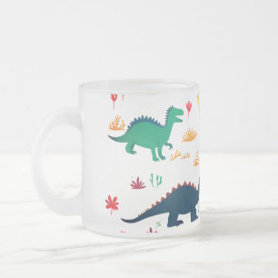 l Dinosaurier-Muster  Mattglastasse