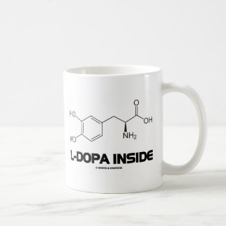 L-Dopa Innere (Levodopa chemisches Molekül) Tasse