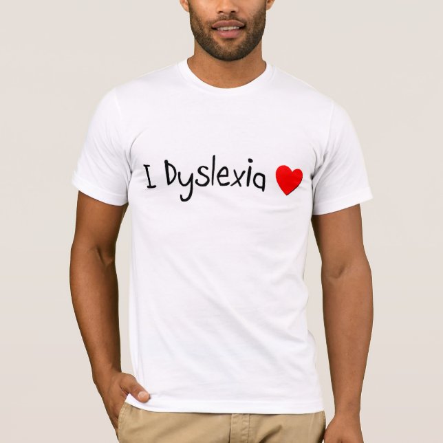 L Dyslexie-Liebe T-Shirt (Vorderseite)