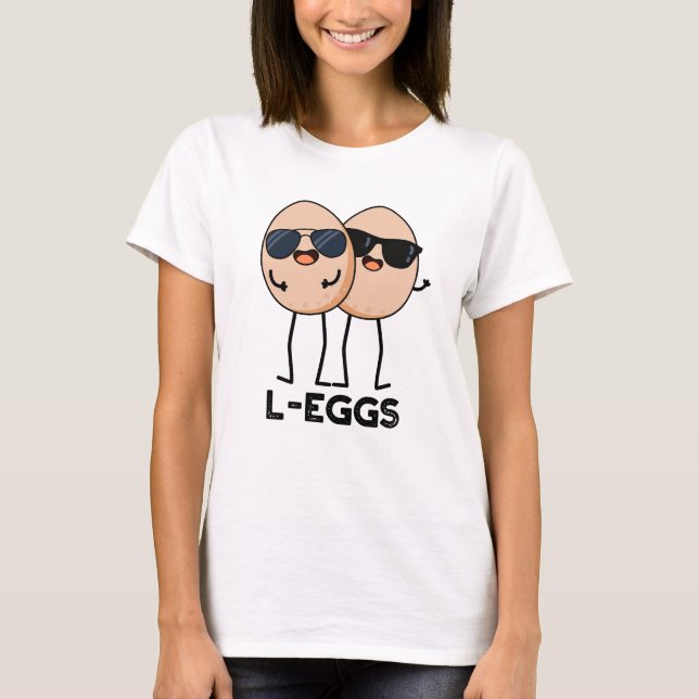 L-Eier Funny Egg Pun T-Shirt (Vorderseite)