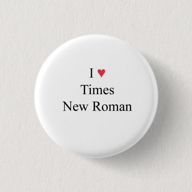 L Herz Times New Roman Button (Vorderseite)