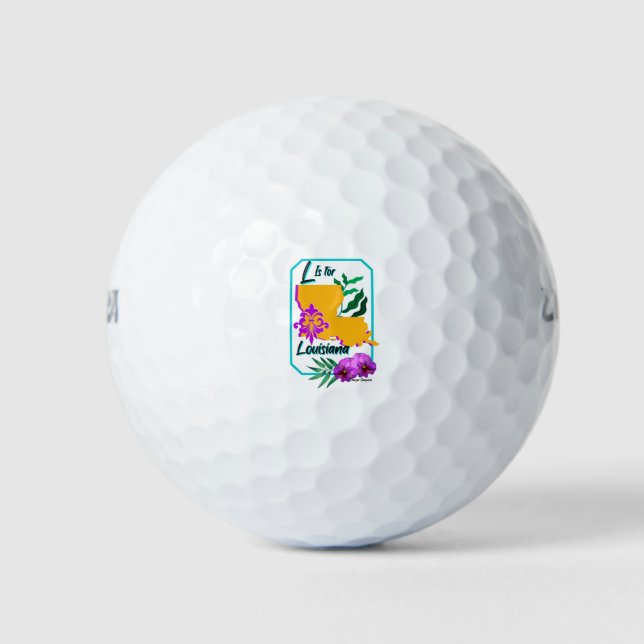 L is for Louisiana Golfball (Vorderseite)