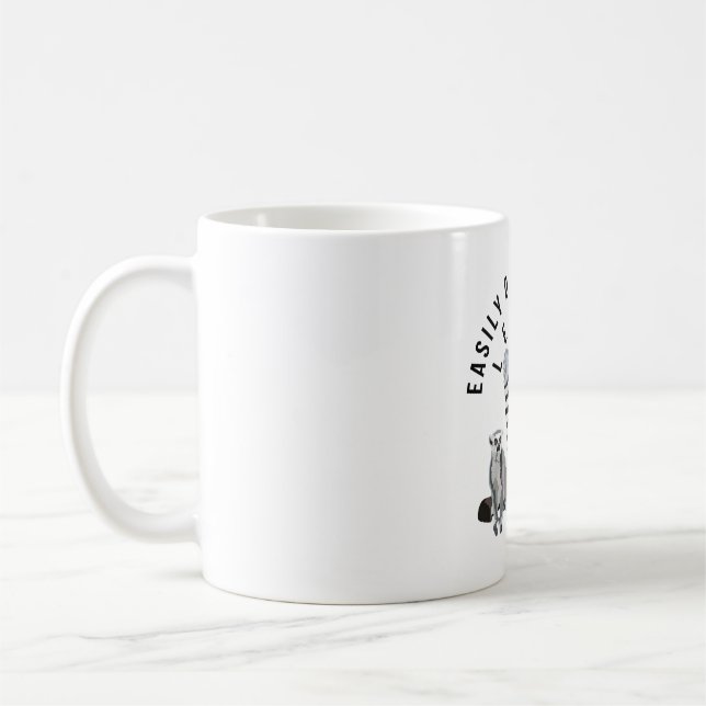 L ist für Lemur Kaffeetasse (Links)