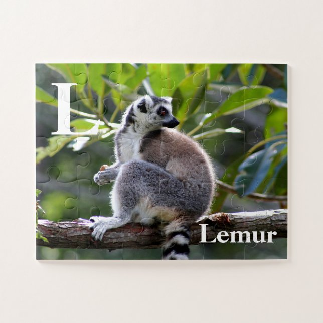 L ist für Lemur Puzzle (Horizontal)