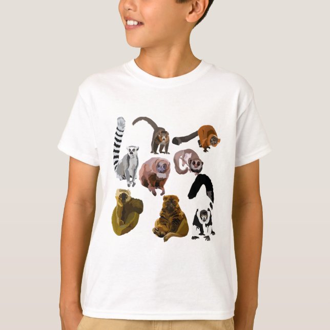 L ist für Lemur T-Shirt (Vorderseite)