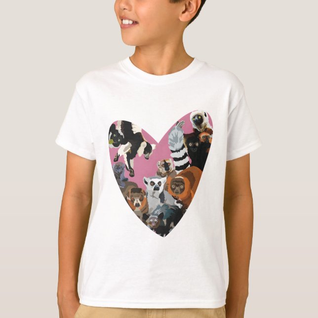 L ist für Lemur T-Shirt (Vorderseite)