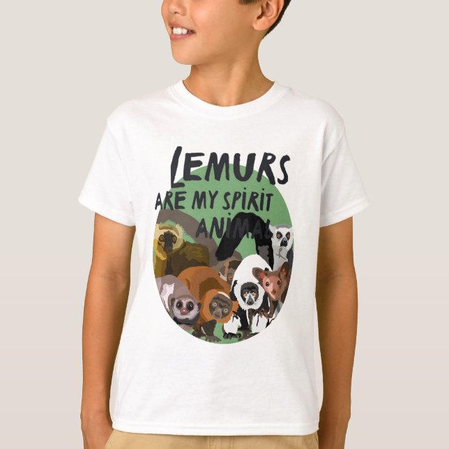 L ist für Lemur T-Shirt (Vorderseite)