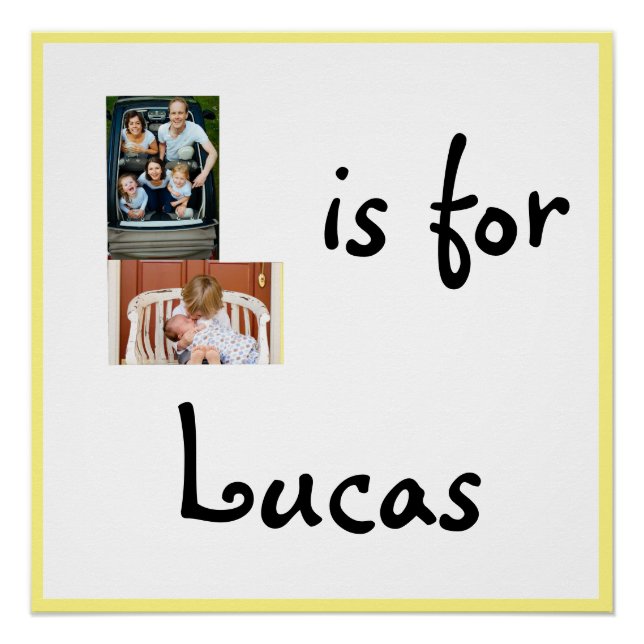 L ist für Name Poster (Vorderseite)