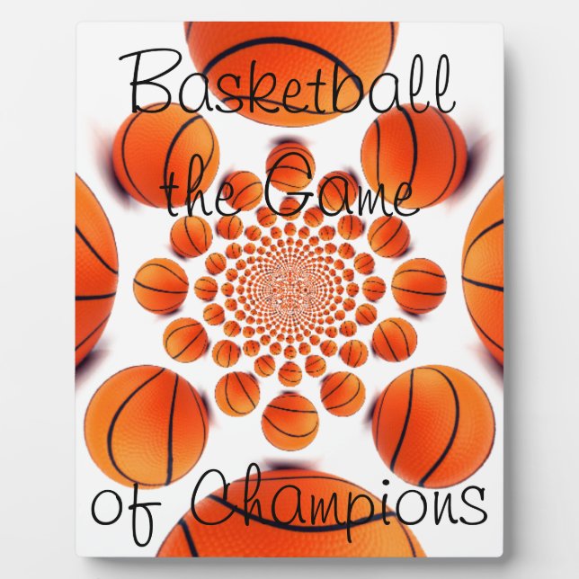 l Liebe Basketball Das Spiel der Champions Plaque Fotoplatte (Vorderseite)