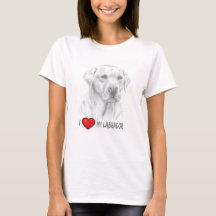 l Liebe T - Shirt meiner Labrador-Frau