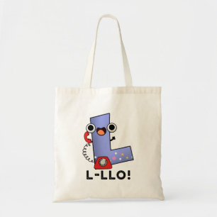 L-llo Funny Letter L Pun Tragetasche