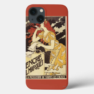 L. Marquet Ink Red-Headed Woman & Harp Case-Mate iPhone Hülle