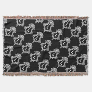 L Monogramm Anfangsbuchstabe Wurfdecke Decke