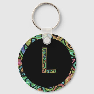L Monogramm Schlüsselanhänger
