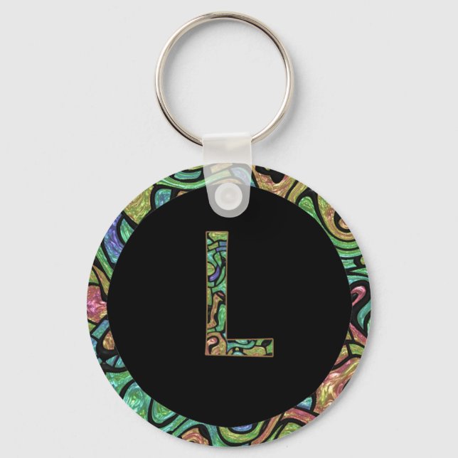 L Monogramm Schlüsselanhänger (Vorderseite)