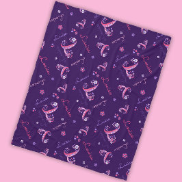 L Monogramm und personalisierte Bezeichnung Louisa Fleecedecke