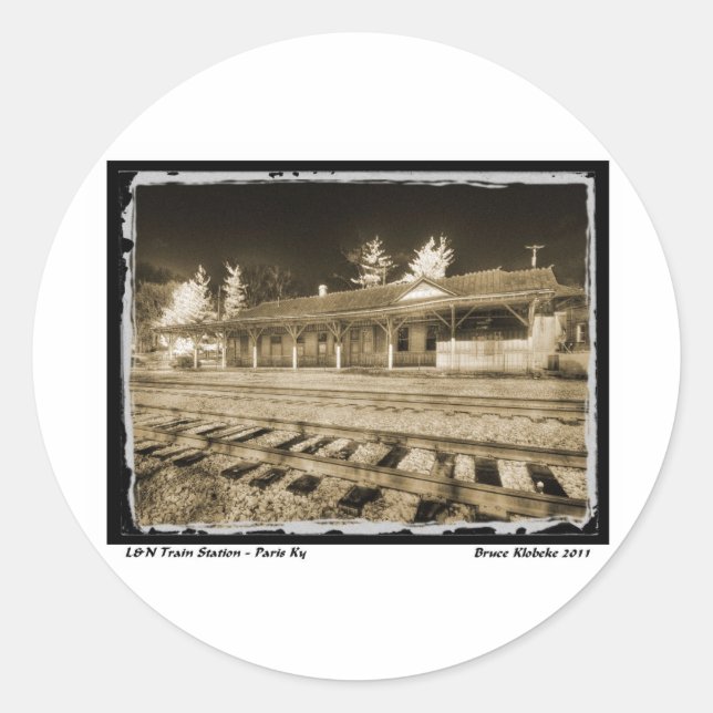 L&N Passagierlager Runder Aufkleber (Vorderseite)