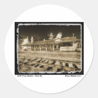 L&N-Personenbahnhof Runder Aufkleber
