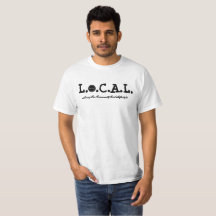 L.O.C.A.L Schwarzweiss-T - Shirt