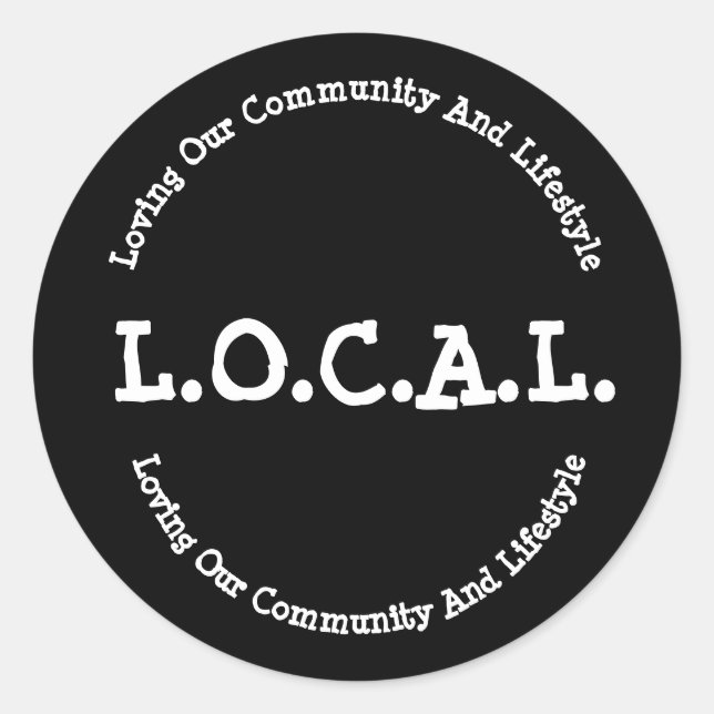 L.O.C.A.L. Sticker Decal (Vorderseite)