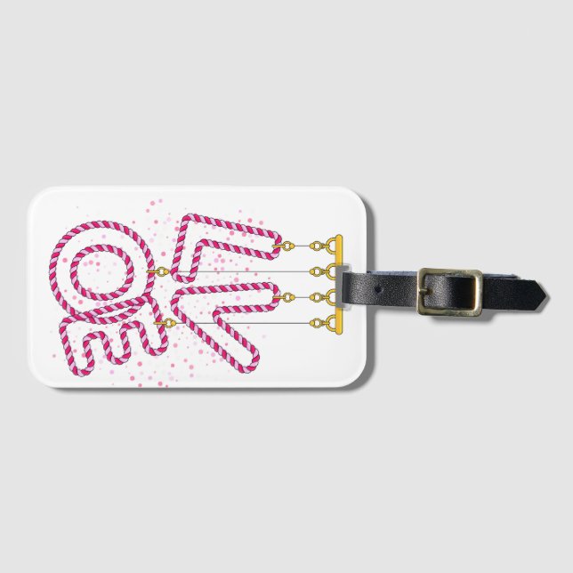 L O GEPÄCKANHÄNGER (Vorderseite (Horizontal))