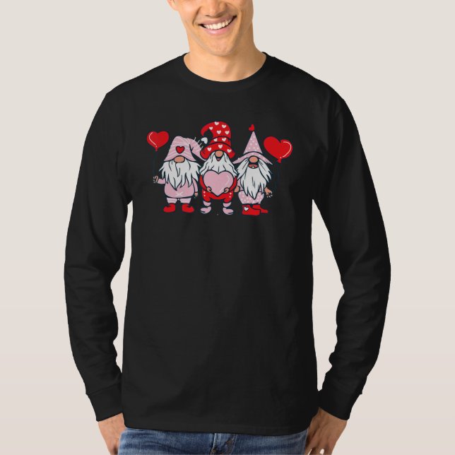 L O V E Gnome Happy Valentineu2019s Day T-Shirt (Vorderseite)