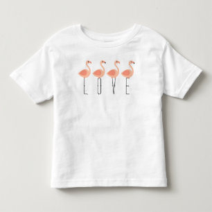 L-O-V-E jene Flamingos - Flamingo Novelle T - Shir Kleinkind T-shirt