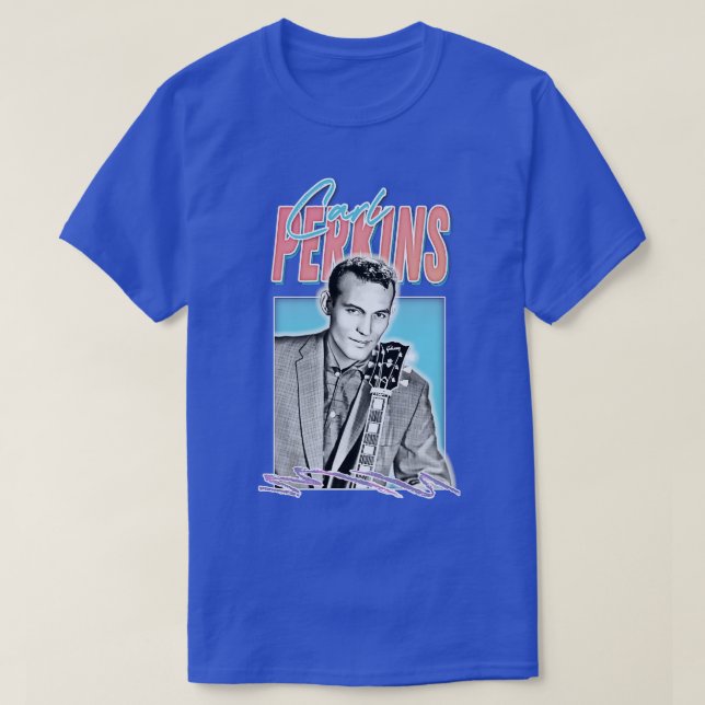 l Perkins Rock Roll Fan Design T-Shirt (Design vorne)