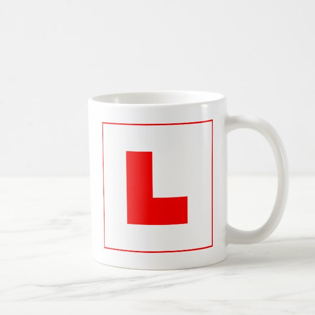 L-Plate Learner Driver / Bachelorette Hen Night Kaffeetasse (Rechts)