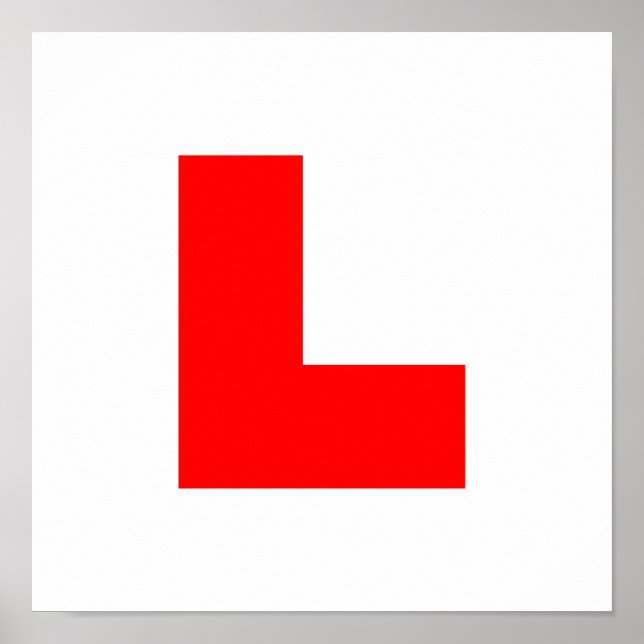 L-Plate Learner Driver / Bachelorette Hen Night Poster (Vorne)