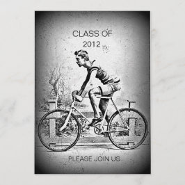 L Radfahrer-radfahrenAbschluss-Party weitergehen Einladung