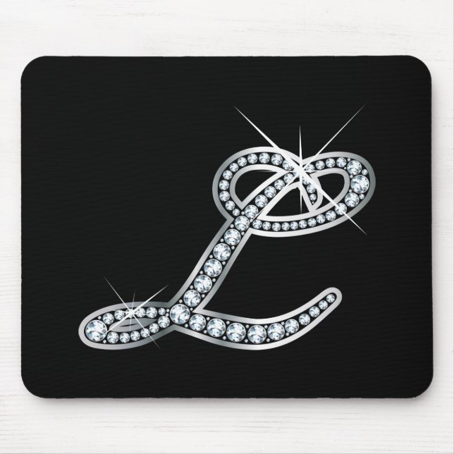 L-Skript "Diamond Bling" Mousepad (Vorne)