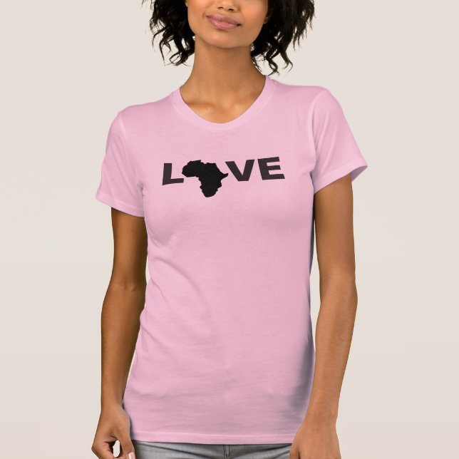 L-VE AFRIKA SCHWARZE FRAUEN ' S T-Shirt (Vorderseite)