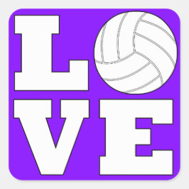 L 🏐 VE Volleyball Liebe Square Stickers
