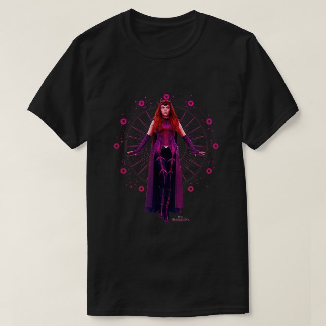 l WandaVision Das Scarlet Witch Floating Portrait T-Shirt (Design vorne)