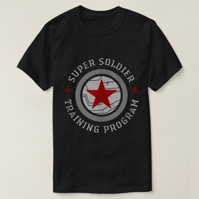 l Winter Soldier Super Soldier Trainingsprogramm T T-Shirt (Design vorne)