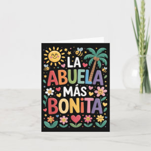 La Abuela Más Bonita Mama Niedlich Abuela Grandma  Karte