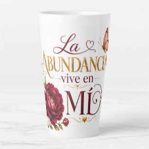 La Abundancia Vive en Mí Spanische spirituelle T Milchtasse