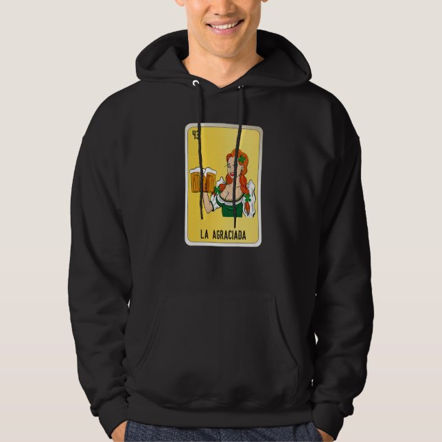 La Agraciada Mexican Slang Lottery Bingo Cards   Hoodie (Vorderseite)